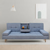 Casa Decor Mendoza 2 in 1 Sofa Bed Couch Grey Pull Down Cupholder 3 Seats Futon Deals499