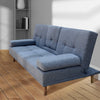 Casa Decor Mendoza 2 in 1 Sofa Bed Couch Grey Pull Down Cupholder 3 Seats Futon Deals499