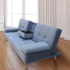 Casa Decor Mendoza 2 in 1 Sofa Bed Couch Grey Pull Down Cupholder 3 Seats Futon Deals499