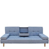 Casa Decor Mendoza 2 in 1 Sofa Bed Couch Grey Pull Down Cupholder 3 Seats Futon Deals499