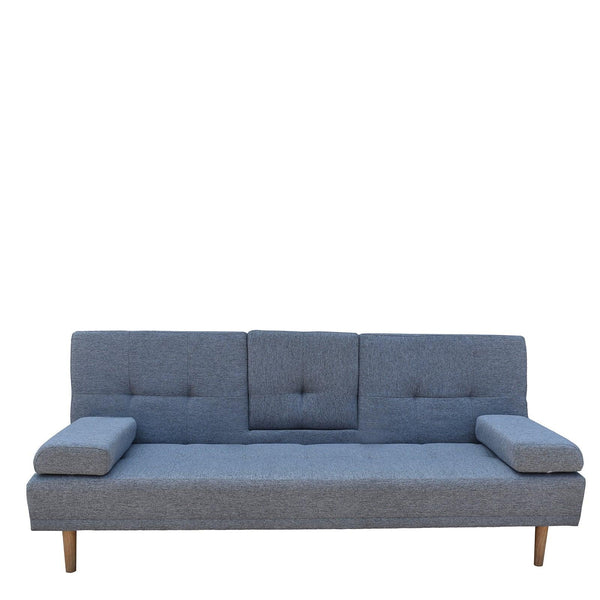 Casa Decor Mendoza 2 in 1 Sofa Bed Couch Grey Pull Down Cupholder 3 Seats Futon Deals499