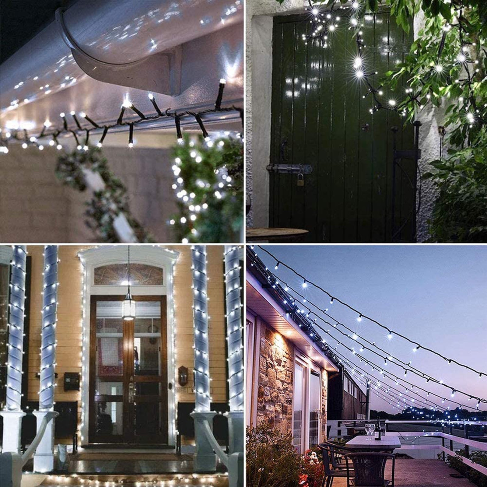 Milano Decor Outdoor LED Plug In Fairy Lights - White - 200 Lights Deals499