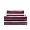 Royal Comfort Satin Sheet Set 4 Piece Fitted Flat Sheet Pillowcases - Queen - Malaga Wine Deals499