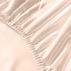 Royal Comfort Satin Sheet Set 4 Piece Fitted Flat Sheet Pillowcases - King - Champagne Pink Deals499