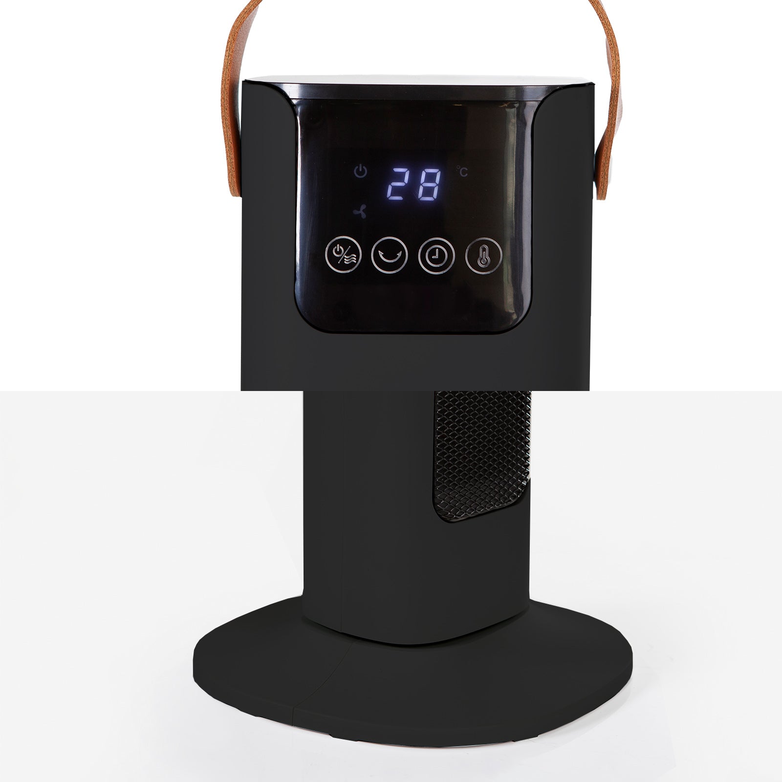 Pursonic Electric Ceramic Tower Heater Portable Oscillating Remote Control - Black Deals499