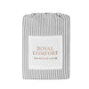 Royal Comfort Striped Flax Linen Blend Quilt Cover Set Soft Touch Bedding - Queen - Charcoal from Deals499 at Deals499