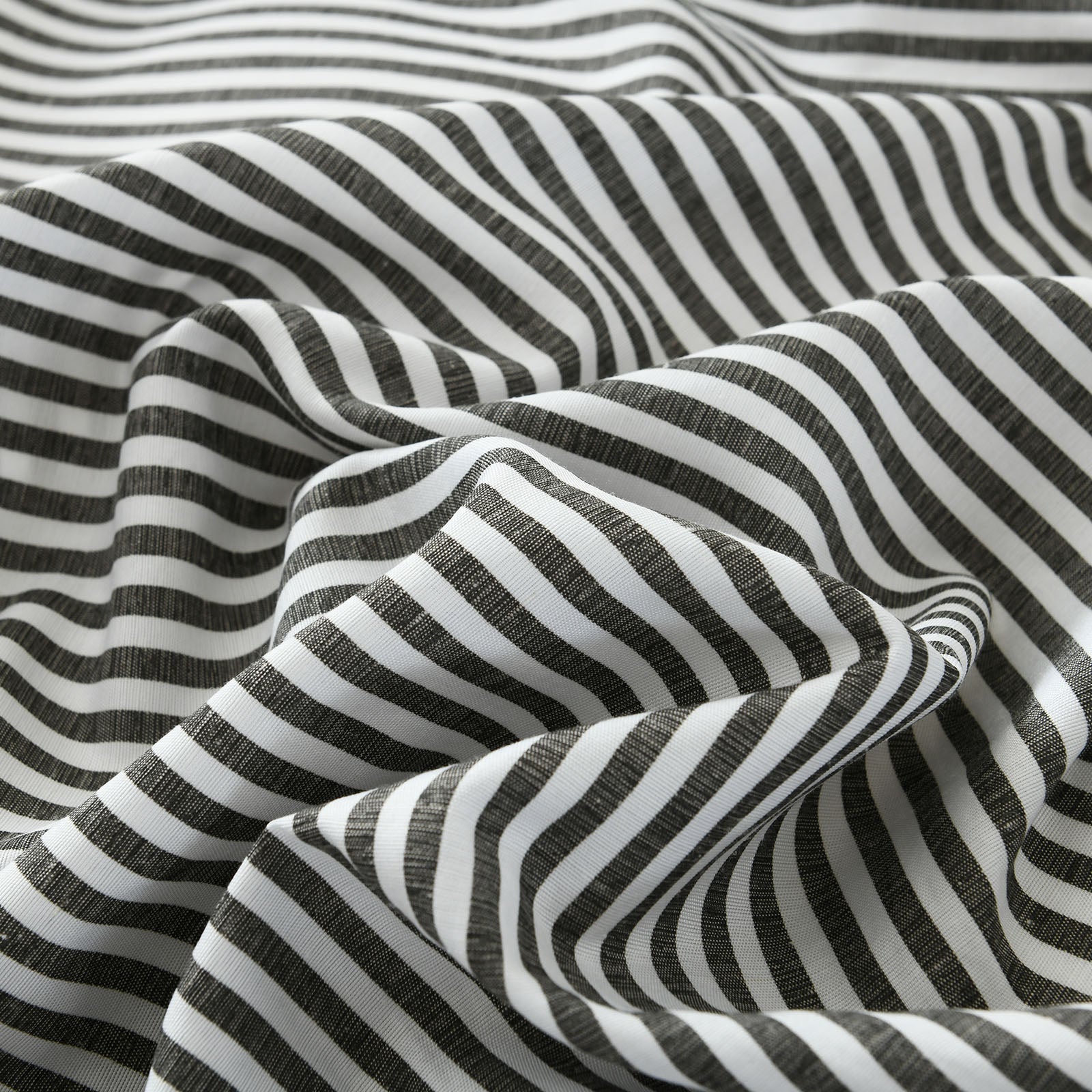 Royal Comfort Striped Flax Linen Blend Quilt Cover Set Soft Touch Bedding - Queen - Charcoal from Deals499 at Deals499