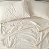 Royal Comfort Striped Flax Linen Blend Quilt Cover Set Soft Touch Bedding - King - Beige from Deals499 at Deals499