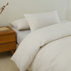 Royal Comfort Striped Flax Linen Blend Quilt Cover Set Soft Touch Bedding - King - Beige from Deals499 at Deals499