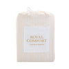 Royal Comfort Striped Flax Linen Blend Quilt Cover Set Soft Touch Bedding - King - Beige from Deals499 at Deals499