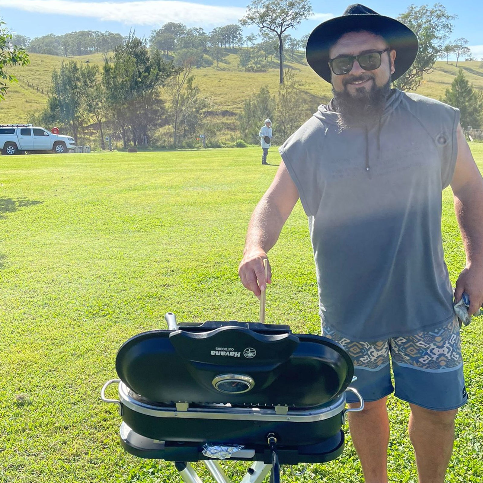 Havana Outdoors BBQ Mate Premium Portable Gas Grill LPG Twin Grill Outdoor Black Deals499