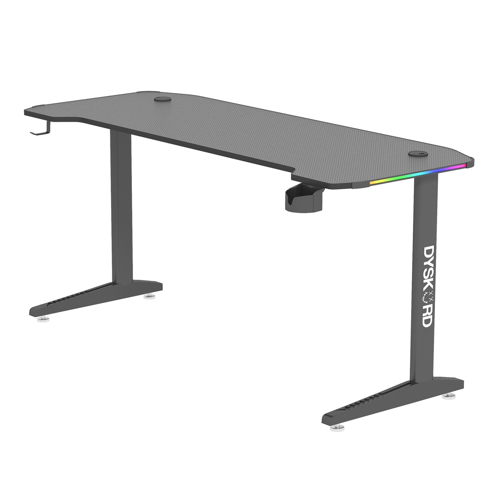 Dyskord Adjustable Gaming Table Desk Office Desktop Steel LED RGB Lighting Deals499