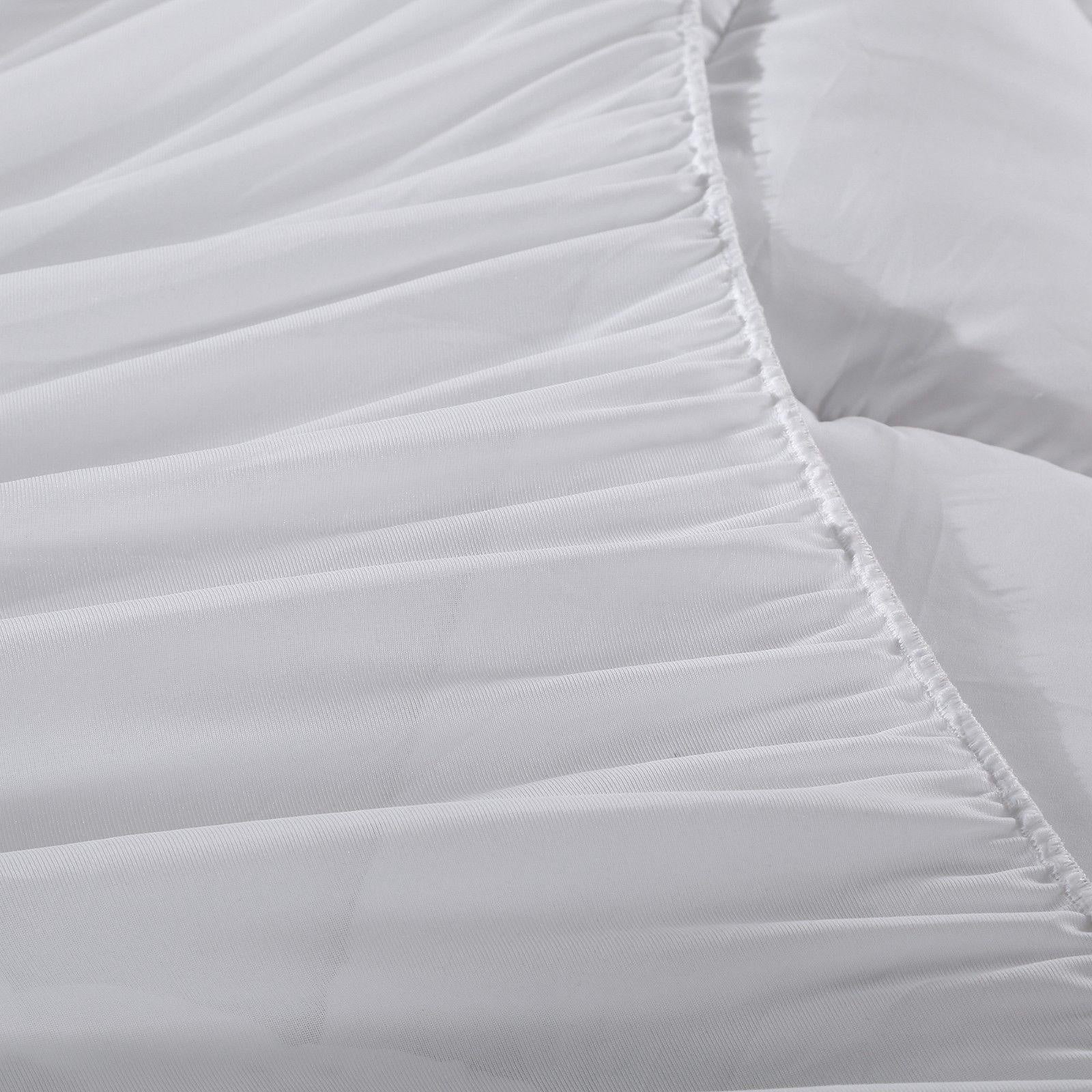 Royal Comfort 1000GSM Memory Mattress Topper Cover Protector Underlay Single White Deals499