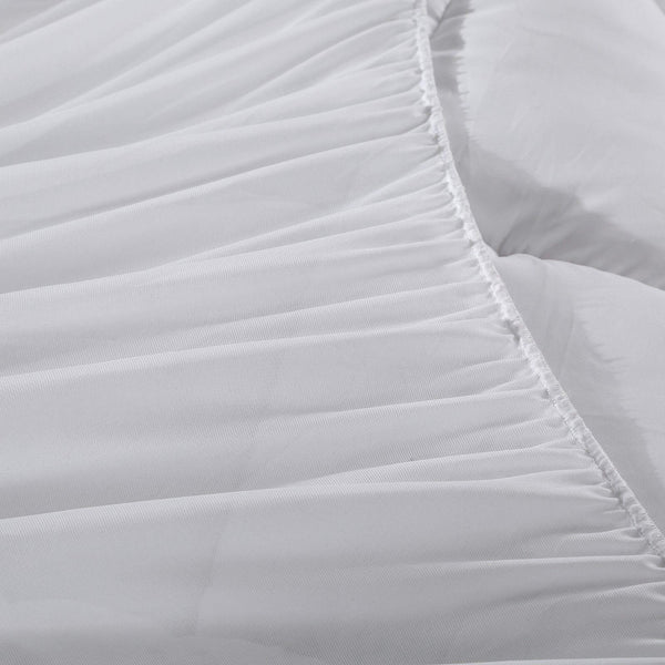 Royal Comfort 1000GSM Memory Mattress Topper Cover Protector Underlay Single White Deals499