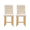 Milano Decor Hamptons Barstool Cream Chairs Kitchen Dining Chair Bar Stool Two Pack Deals499