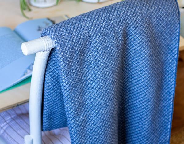 Chiswick Throw - Merino Wool/Cashmere - Navy Deals499