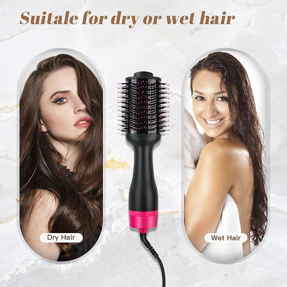 Hot Air One-Step Hair Dryer Negative Ion Anti-Frizz Blowout for Drying,Straightening, Curling and Volumizer (AU Plug) Deals499