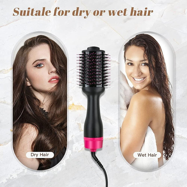 Hot Air One-Step Hair Dryer Negative Ion Anti-Frizz Blowout for Drying,Straightening, Curling and Volumizer (AU Plug) Deals499