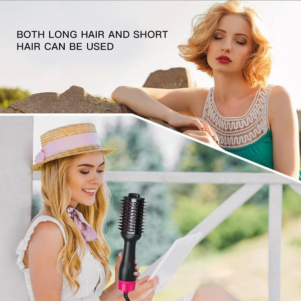 Hot Air One-Step Hair Dryer Negative Ion Anti-Frizz Blowout for Drying,Straightening, Curling and Volumizer (AU Plug) Deals499