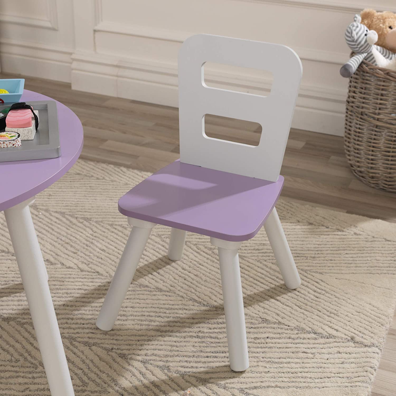 Round Table and 2 Chair Set for children (Lavender) Deals499