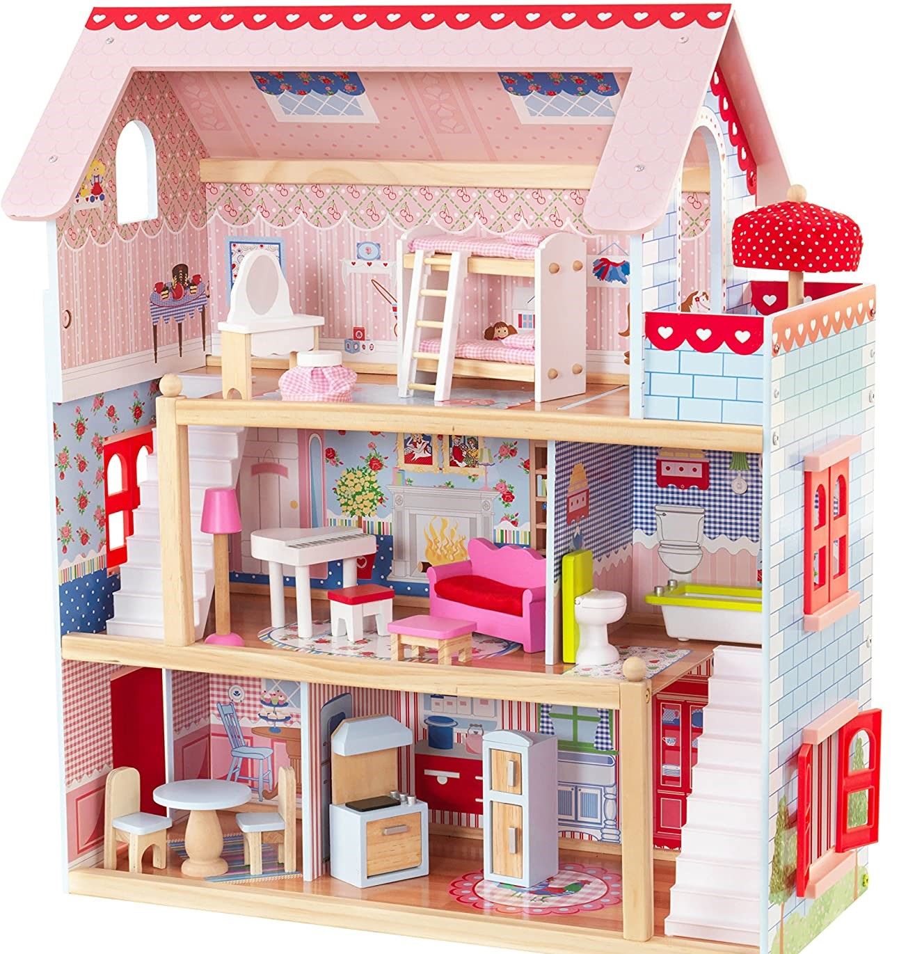 Doll Cottage with Furniture for kids (Model 1) Deals499