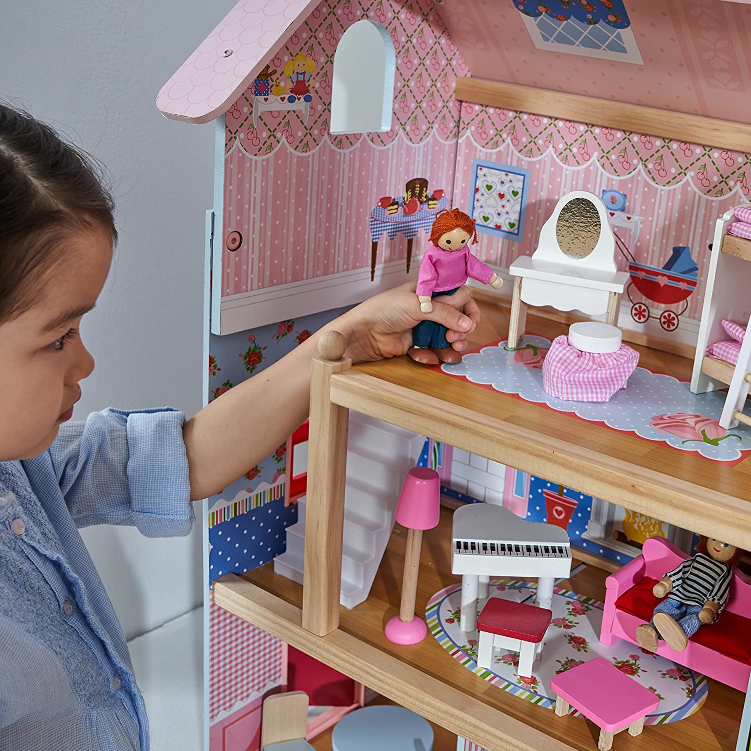Doll Cottage with Furniture for kids (Model 1) Deals499