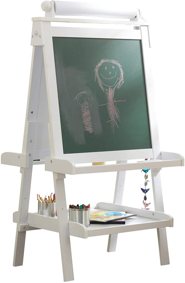 White Deluxe Wood Easel set for kids Deals499