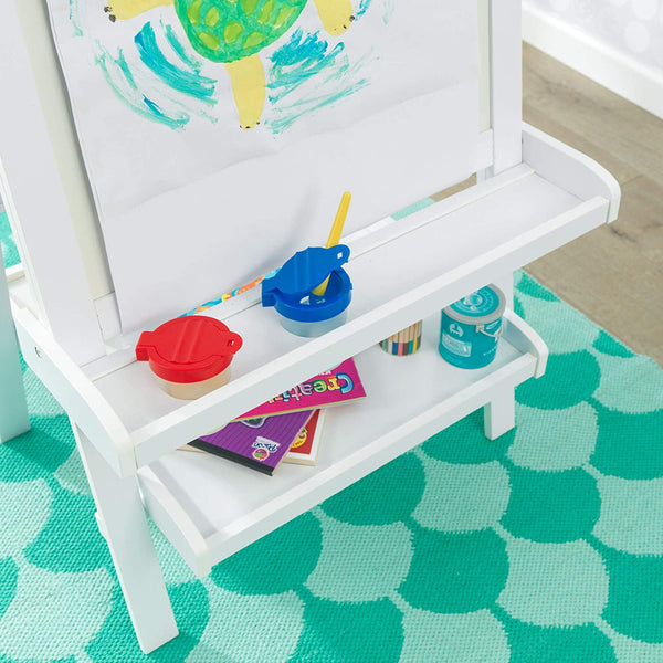 White Deluxe Wood Easel set for kids Deals499