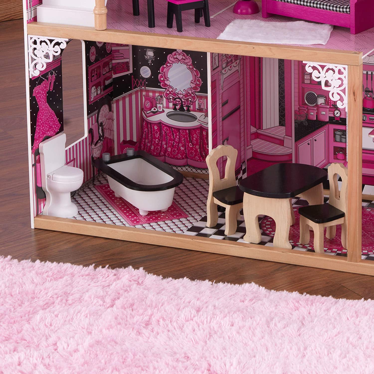 Dollhouse with Furniture for kids 120 x 83 x 40 cm (Model 6) Deals499