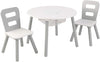 Round Table and 2 Chair Set for kids (Gray) Deals499