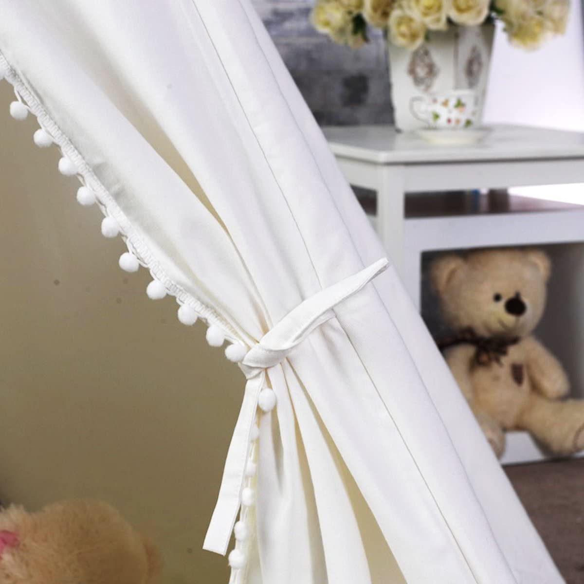 5 Poles Giant Kids Teepee Tent (Natural Canvas) Deals499