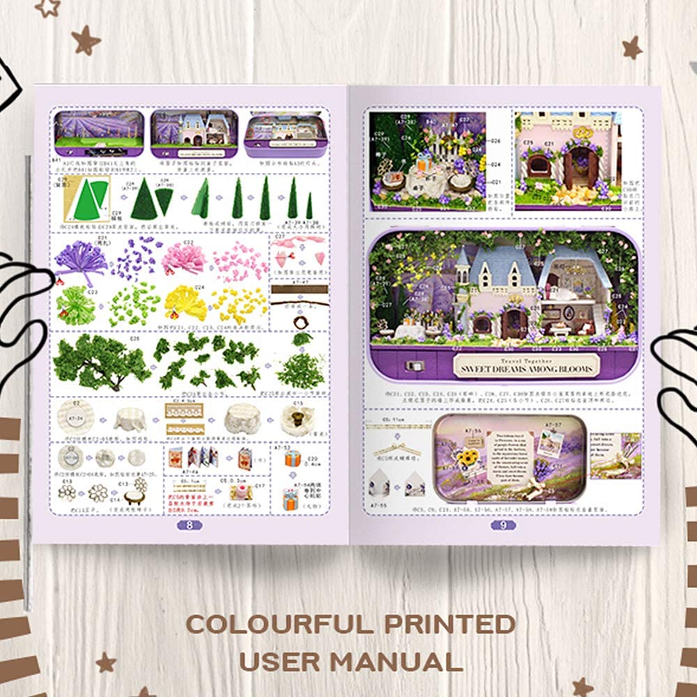 Box Theatre Doll House Furniture Miniature, 1:24 Dollhouse Kit for Kids (Starlight Amusement Park) Deals499