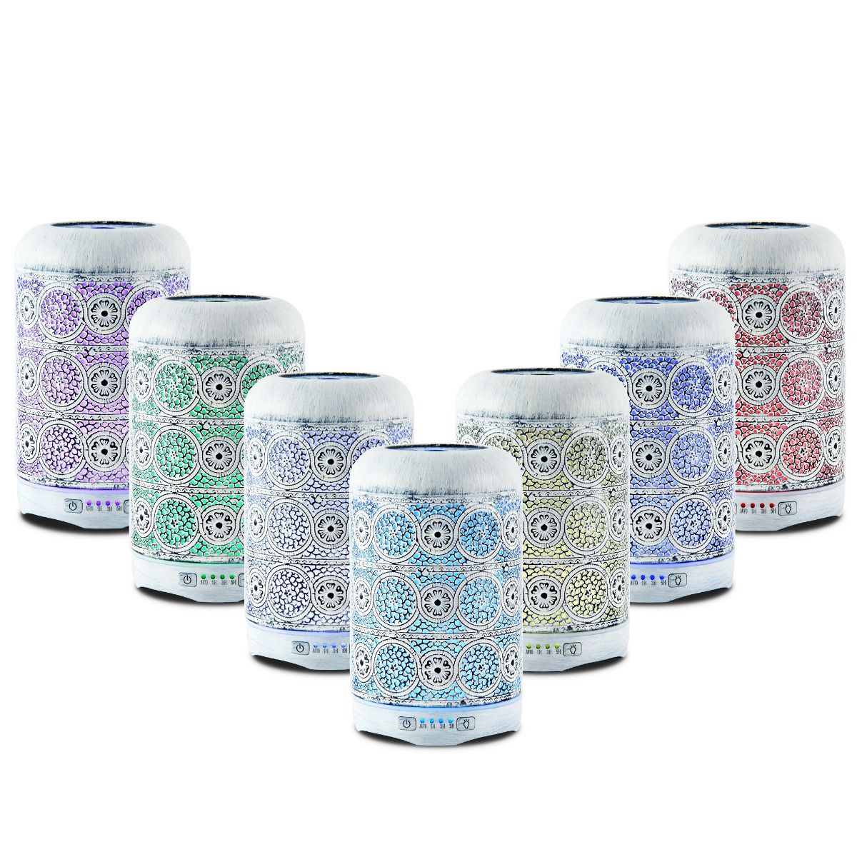 activiva 260ml Metal Essential Oil and Aroma Diffuser-Vintage White Deals499