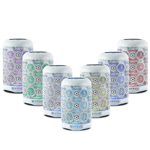 activiva 260ml Metal Essential Oil and Aroma Diffuser-Vintage White Deals499