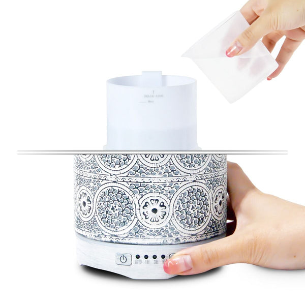 activiva 260ml Metal Essential Oil and Aroma Diffuser-Vintage White Deals499