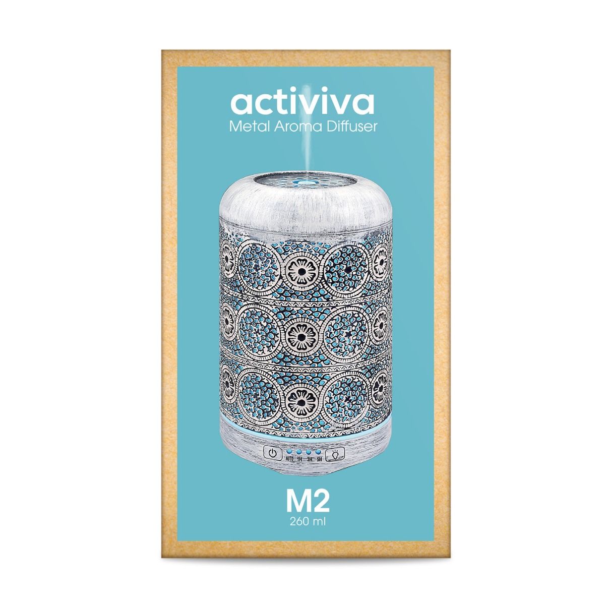 activiva 260ml Metal Essential Oil and Aroma Diffuser-Vintage White Deals499