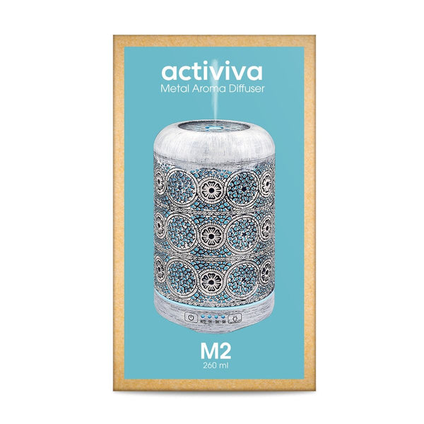 activiva 260ml Metal Essential Oil and Aroma Diffuser-Vintage White Deals499