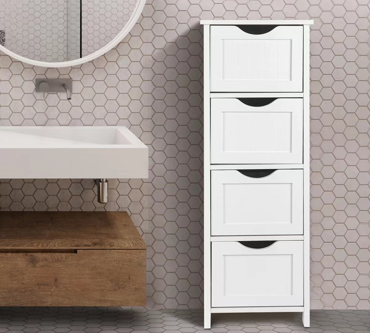 Sian Chest Of Drawers Storage Cabinet - White Deals499
