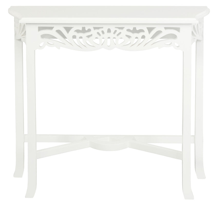 Sierra Carved Sofa Table (White) Deals499