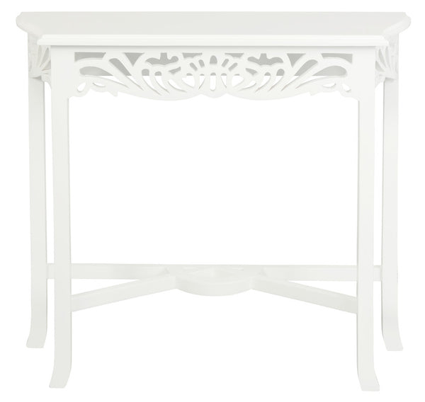 Sierra Carved Sofa Table (White) Deals499