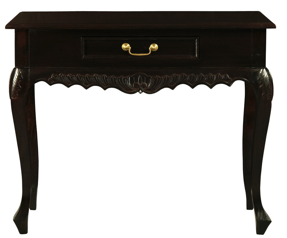 Sierra Carved 1 Drawer Sofa Table (Chocolate) Deals499