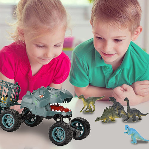 Dinosaur Truck Toy Set Transport Car Electric Remote Control Carrier Vehicle Kid Deals499