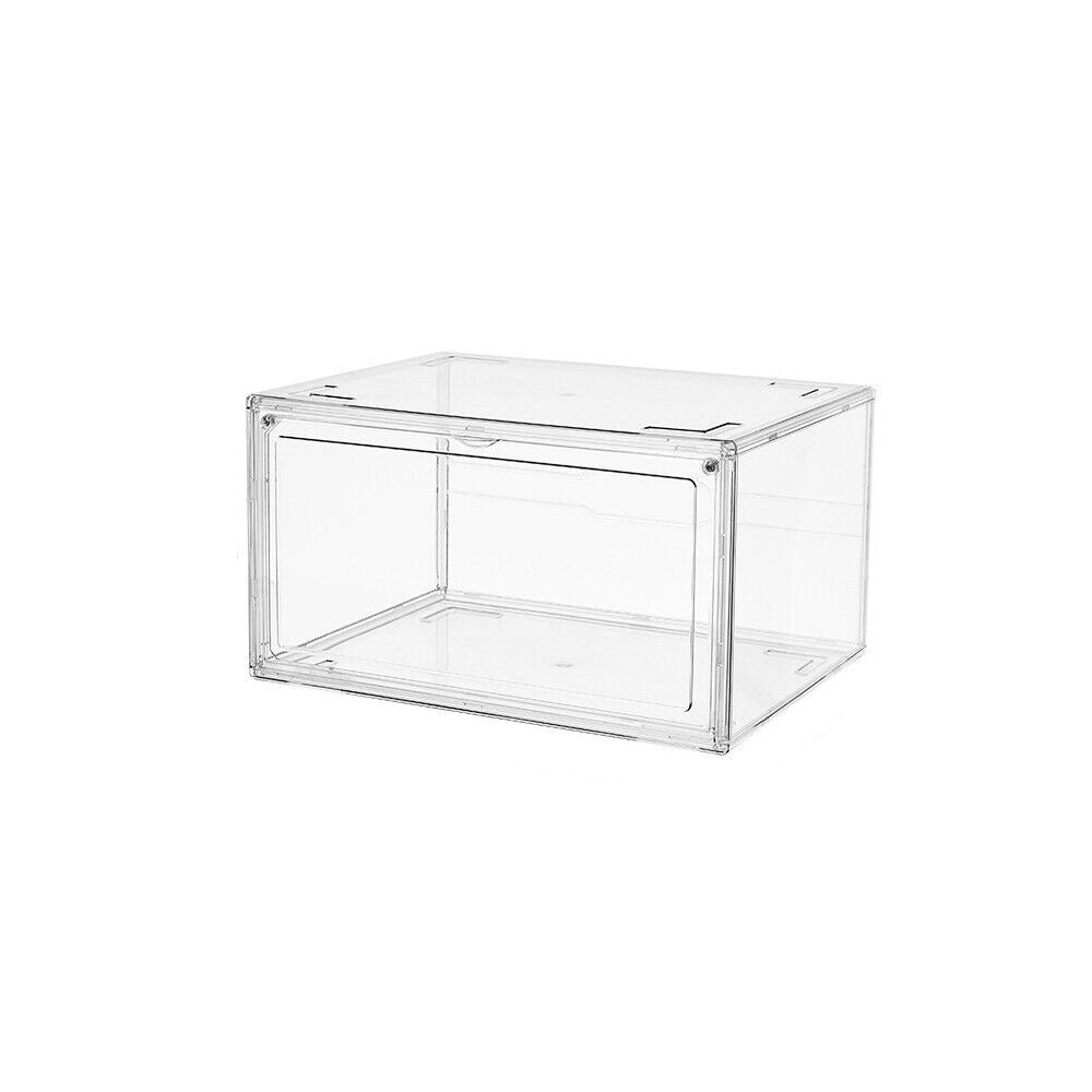 Shoe Display Box Clear Container Stackable Boxes Storage Case from Deals499 at Deals499