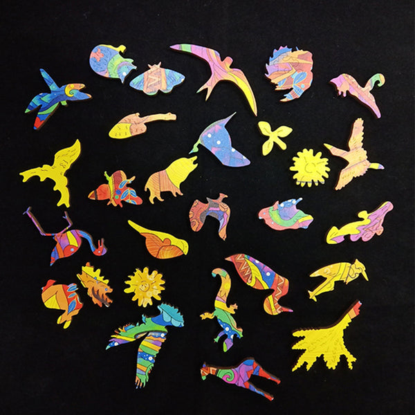 A3 Fox Wooden Jigsaw Puzzles Unique Animal Shape Adult Kid Home Decor Toy Gift Deals499