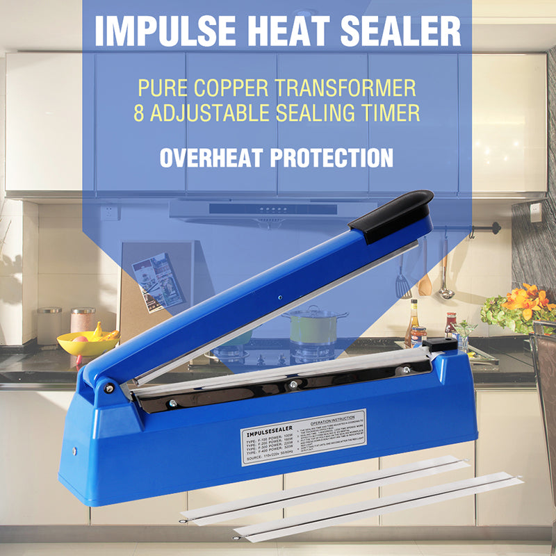 300mm Impulse Heat Sealer Sealing SAA Machine Electric Plastic Poly Bag Deals499