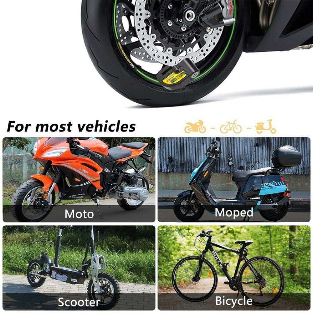 Motorcycle Alarm Disc Lock Brake Handlebar Throttle Grip Lock Bike Security Deals499
