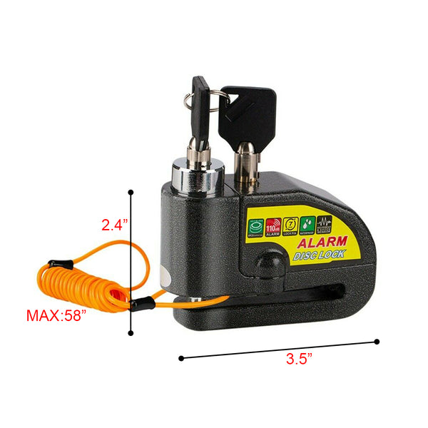 Motorcycle Alarm Disc Lock Brake Handlebar Throttle Grip Lock Bike Security Deals499
