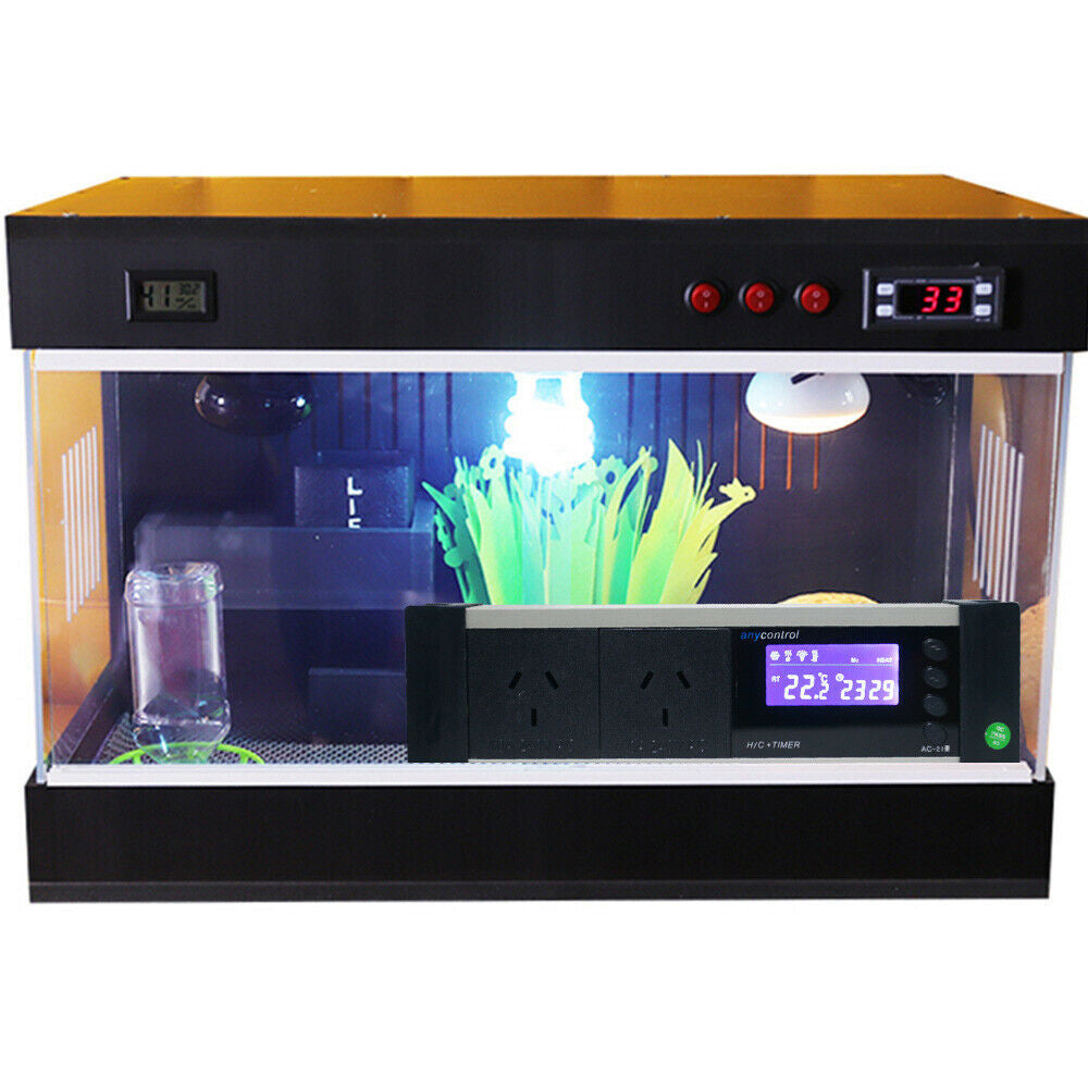 Aquarium Temp Controller Reptile Thermostat Controller Timer LCD Digital Deals499