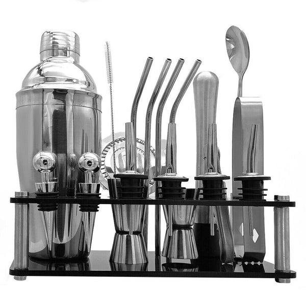 Cocktail Shaker Set Bar Strainer Bartender Kit Mixer Martini Spirits Maker Deals499