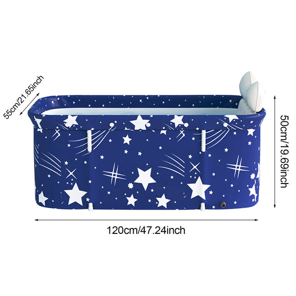 Large Folding Oxfors Bath Sauna Adult Bathtub Barrel SPA Household 2-Person Starry Sky from Deals499 at Deals499